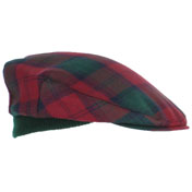 Cap, Mens Flat Cap, County Style, One Size, Lindsay Tartan